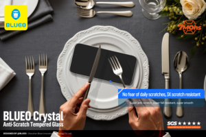 Blueo กระจกนิรภัยกันรอยขีดข่วนสำหรับ iPhone 17 PRO MAX หน้าจอคริสตัล<span class=keywords><strong>7</strong></span>แบบ ulrta-strong - Product Image 3