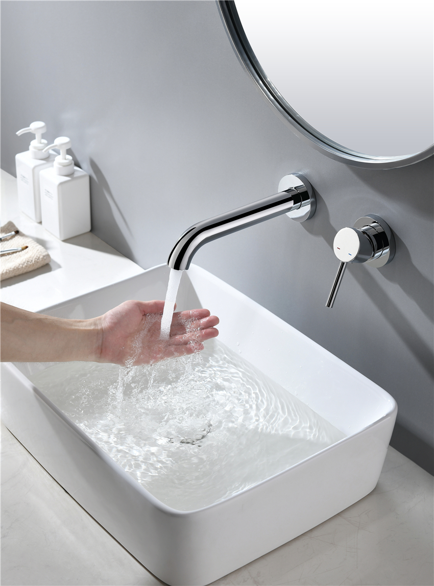concealed brass wash basin faucet mixer wall mounted faucets for bathroom