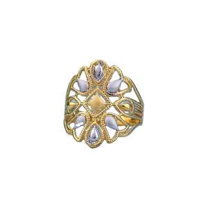 Anillo redondo de oro macizo hecho a mano para bodas, compromisos, fiestas, estilo religioso clásico para uso diario, celebraciones de regalos - Product Image 1