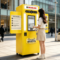 Nouvel équipement commercial de photomaton avec logiciel, imprimante et coque de logo, couleur personnalisable
