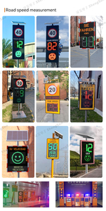 علامة تحديد سرعة رادارية LED تعمل بالطاقة الشمسية مع كاميرا، لافتة مرور تحذيرية للطرق الخارجية - Product Image 6
