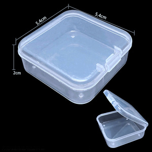 <span class=keywords><strong>Mini</strong></span> Quảng Trường Trong Suốt <span class=keywords><strong>PP</strong></span> Nhựa Có Thể Tái Chế Tùy Chỉnh Lưu Trữ <span class=keywords><strong>Container</strong></span> Cho Earbuds Bông Tai Đồ Trang Sức Viên Nang Thuốc Hộp Màu Xanh - Product Image 4