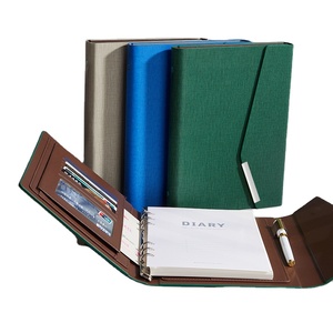 Carpeta de 6 anillas de hojas sueltas personalizada, <span class=keywords><strong>agenda</strong></span> de cuero de poliuretano, cuaderno, carpeta de presupuesto, planificador - Product Image 1