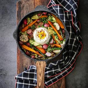 Non Stick <b>Frying</b> <b>Pan</b> Maifan Stone Round <b>Induction</b> Compatible Saute <b>Pan</b> Hand Wash Only - Product Image 4