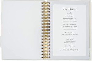 Agenda de Bodas <span class=keywords><strong>con</strong></span> Espiral y Separadores <span class=keywords><strong>con</strong></span> Pestañas, Cubierta <span class=keywords><strong>con</strong></span> Lámina Dorada, Organizador de Bodas <span class=keywords><strong>con</strong></span> Presupuesto, Preparación para Bodas - Product Image 5