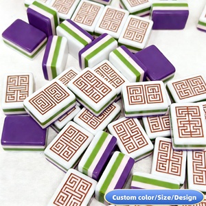 American <b>Mahjong</b> <b>Set</b> <b>Mahjong</b> <b>Set</b> Case Acrylic Customized 166 Quality Acrylic Tiles with Colorful Prints - Product Image 1