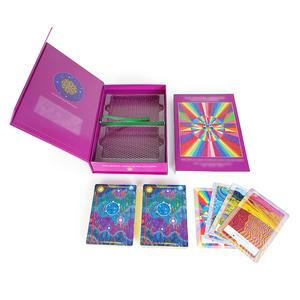 Servicio de Impresión Personalizada, Papel Grueso de Arte, 78 Cartas, Borde Dorado, Baraja de Tarot y Oráculo con Caja Magnética para Juegos de Fiesta - Product Image 1