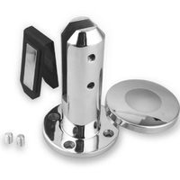 Garde-corps en verre conique double spécification sur mesure avec tige, en acier inoxydable brossé ou miroir, résistant à la rouille, design moderne pour le marché mondial