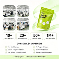 Sachet Doypack Refermable en Mylar et Aluminium Imprimé Personnalisé, Emballage Alimentaire à Fermeture Éclair avec Logo