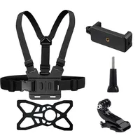 HONGDAK kit adaptateur de sangle de poitrine 5 en 1 accessoires de caméra d'action pour gopro DJ insta360