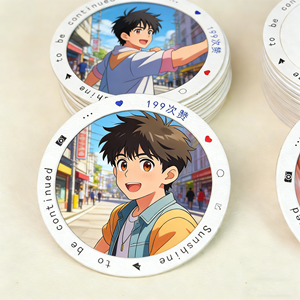 Style Viral INS & Xiaohongshu |   Cadre à profil circulaire |   <span class=keywords><strong>Film</strong></span> réversible transparent pour protéger les cartes - Product Image 5