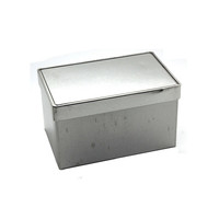 Boîte en étain rectangulaire personnalisée Maxim's Paris, impression de qualité alimentaire, boîte en métal pour chocolat, biscuits, bonbons, emballage cadeau