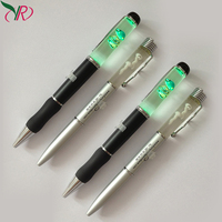 Stylo flottant magique en plastique de stylo de lumière de LED de prix usine avec le flotteur liquide pour des buts promotionnels