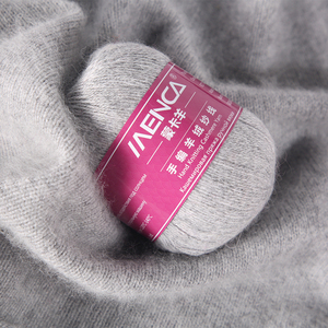 Hilo de Cachemira MENCA de Alta Calidad para Mezcla de Cachemira/Lana/Nylon, Hilo de Fantasía para Tejer a Mano, Hilos Teñidos para Suéteres y Bufandas de Mujer - Product Image 3