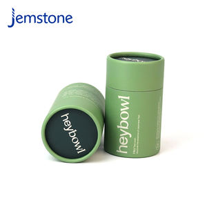 Cartón cilíndrico de papel Kraft marrón personalizado, caja de tubos de papel de regalo cosmético, lata de tubo de papel redondo de café - Product Image 2