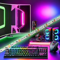 Bande lumineuse LED intelligente RGB 5M 30M 12V pour extérieur, blanc chaud et froid, avec contrôle par application, indice de protection IP67, puce Bridgelux IC