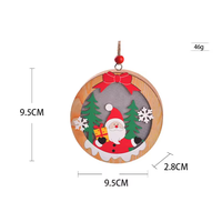 Rustikale 3D LED Weihnachtsdekoration Holz-Sternform Hängende Baumschmuck-Set Werbeartikel für Partys