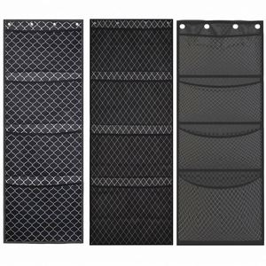 Mesh Net Sides Over the Door <b>Hook</b> 4 Pocket Tier Storage Pouch Wall Kids Toys Storage Stuffed Animal Hanging Organizer - Product Image 6
