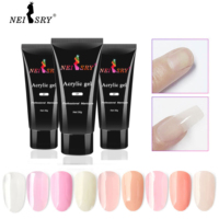 Neissry AcrylGel BigPack Poly Gel Kit d'ongles en acrylique HelloKitty Plate Press-On SoftGel Ongles en acrylique 30 Séchoir transparent pour professionnels