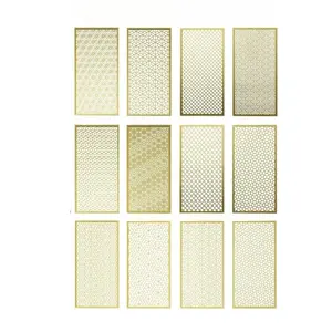 Divisórias do quarto Luxo Laser Cut Metal Wall Art Decor Telas Interiores Separador Para Decoração Do Quarto