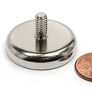 Magneti al neodimio di buon prezzo all'ingrosso magnete rotondo del vaso di NdFeb con il filo esterno