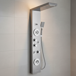 ZEPENG Panneau de douche mural multifonctionnel avec système LED pluie/cascade pour salle de bain - Product Image 6