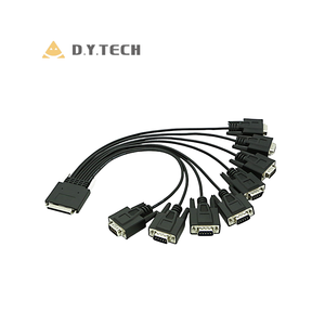 SCSI vhdci68 đến 8 cổng <span class=keywords><strong>DB9</strong></span> Breakout Cáp PCI-E <span class=keywords><strong>RS232</strong></span> Cáp thẻ nối tiếp v.68 */<span class=keywords><strong>DB9</strong></span>*8 vhdci68 Bảng điều khiển gắn kết cáp - Product Image 1