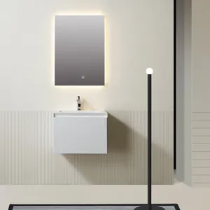 현대 에스프레소 마감 작은 욕실 캐비닛