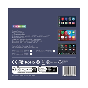 Carlinkit 2024 nueva versión tbox ambiental Android <span class=keywords><strong>13</strong></span> 8 + <span class=keywords><strong>128GB</strong></span> Magic carplay AI box con tipo-c y Puerto USB inalámbrico carplay - Product Image 5