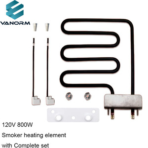 Kit d'éléments chauffants électriques 120V 800W pour fumoir, pièces de rechange durables pour la réparation d'équipements de cuisson de fumoirs BBQ d'extérieur - Product Image 5