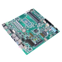 Motherboard ITX generasi ke-12/13 I5-12450H lvds/DP/HD Tiga Layar 2*DDR5 SO-DIMM PCIe4.0_X4 motherboard industri mini tertanam