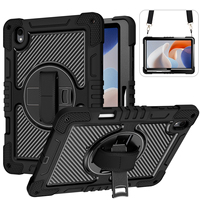 B2B 360 °   Étui robuste 3-en-1 en silicone et PC avec support rotatif et dragonne pour Galaxy Tab S12 Plus 12.4'' – Bandoulière – OEM ODM Vente en gros