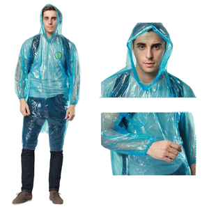 Wholesale Best Seller LOGO Printed Promotional Disposable PE Material Raincoat & Poncho for Welcome Gifts Multifunction Use