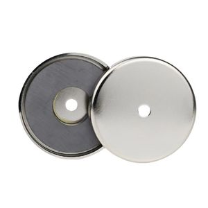 Ferrit-Magnet RB40 RB50 RB60 RB70 RB80 <span class=keywords><strong>RB90</strong></span> Starker Harter Topf-Rundmagnet mit Basis - Product Image 6