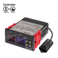 Thermostat numérique STC-3028 contrôle de la température et de l'humidité STC 3028 thermomètre hygromètre contrôleur AC 110V 220V DC 12V 24V