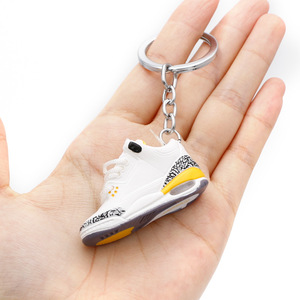 3D Mini Basketball <strong>Sneaker</strong> Keychain 6th Gen Shoe Model Pendant, Trendy PVC Plastic Key Charm for Car &amp; Backpack Decor - Product Image 6