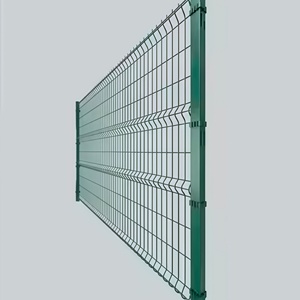 Recinzione in Rete Metallica Saldata 3D Curvata Rivestita in <span class=keywords><strong>PVC</strong></span> con Palo a Pesco, Recinzione Esterna 3D Saldata di Alta Qualità Rivestita in <span class=keywords><strong>PVC</strong></span> - Product Image 1