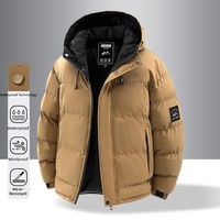 Veste matelassée épaisse en coton à capuche pour homme Peel, nouvelle collection hiver 2026, style professionnel, coupe-vent, chaude et décontractée