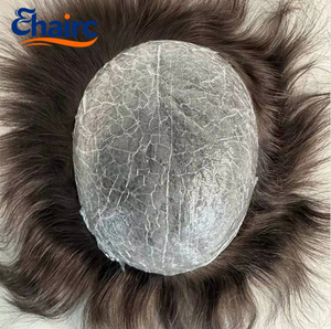 Sistema de Cabello <span class=keywords><strong>con</strong></span> Frente de Encaje <span class=keywords><strong>para</strong></span> Hombre, Sin <span class=keywords><strong>Pegamento</strong></span>, 100% Cabello Remy Indio Rizado, Fácil de Colocar <span class=keywords><strong>con</strong></span> Clip, <span class=keywords><strong>para</strong></span> Principiantes - Product Image 4