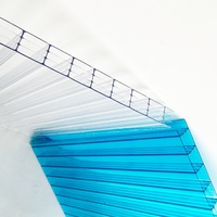 Plaque de polycarbonate multicouche recyclée PCR de 8 mm, panneau de toiture écologique, panneau de toit ouvrant, panneau de construction