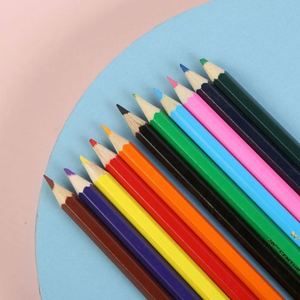 Juego de Lápices de Colores de Madera de Alta Calidad, 12 Colores, con Caja Metálica, Certificado EN71, para Niños, Escuela y Oficina - Product Image 4