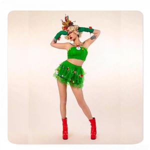 Nuevo Juego de Mesa Luminoso Original de Navidad, Lindos <span class=keywords><strong>Disfraces</strong></span> Interactivos de Baile para Escenario (Conjuntos 100% Poliéster) para Adultos, En Stock para Bares - Product Image 2