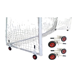 Kit de <span class=keywords><strong>roulettes</strong></span> élévatrices en caoutchouc solide de 8 pouces Roues mobiles auxiliaires de <span class=keywords><strong>but</strong></span> de football pour buts de football mobiles et supports de tuyaux lourds - Product Image 1