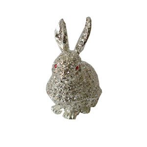 2023 новый золотой кролик с полным хрусталем на теле Ювелирная эмалированная безделушка - Product Image 5