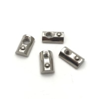 Алюминиевые гайки-втулки (Т-образные) M3, M4, M6, M8, M10 с 6, 8, 10 отверстиями и шариком на пружине для солнечных панелей