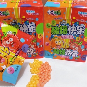 Caramelos <span class=keywords><strong>de</strong></span> gelatina <span class=keywords><strong>de</strong></span> frutas ácidas a granel con cubierta crujiente y centro suave, dulces <span class=keywords><strong>de</strong></span> sabores mixtos al por mayor <span class=keywords><strong>de</strong></span> fábrica OEM para venta al por menor y vending - Product Image 3
