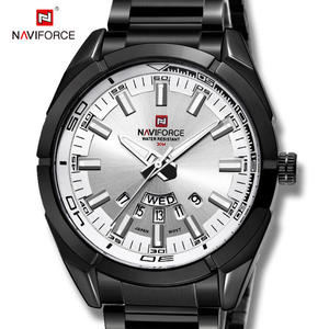 นาฬิกาข้อมือผู้ชายแบรนด์ NAVIFORCE ตัวเรือนสแตนเลสกันน้ำ ดีไซน์ลำลอง ระบบควอตซ์ พร้อมฟังก์ชั่นบอกวันที่ นาฬิกาข้อมือผู้ชายแบรนด์ดัง Relogio Masculino - Product Image 3
