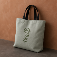 Sac bandoulière vintage en toile à imprimé dessin animé, fermeture éclair, sangle réglable, réutilisable, pour ordinateurs portables, avec logo