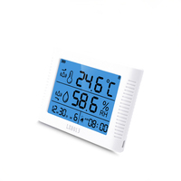 Thermomètre hygromètre numérique LCD Rongce LX8013 pour aquarium - Plage de -40 à 80°C - Précision de 0,5°C - Utilisation intérieure/extérieure - Plastique - 24 heures
