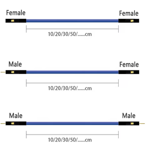 多色硅胶杜邦<span class=keywords><strong>2</strong></span>.54毫米26AWG 1Pin单母公连接器工厂电气汽车音响线束 - Product Image 3